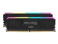 Ballistix MAX RGB - DDR4 - sett - 16 GB: 2 x 8 GB - DIMM 288-pin - 4400 MHz / PC4-35200 - CL19 - 1.4 V - ikke-bufret - ikke-ECC - svart