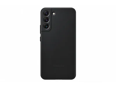 Galaxy S22+ Leather Deksel (sort)