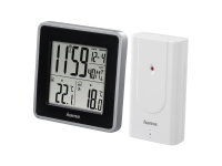Hama EWS Intro - Termometer - digital - trådløs - svart, sølv