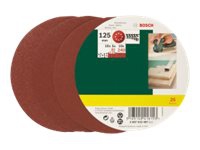 Bosch - Slipearksett - 25 deler - skive - grovkorn: 80, 120, 240 - 125 mm