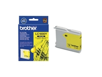 Brother LC1000Y - Gul - original - blekkpatron - for Brother DCP-350, 353, 357, 560, 750, 770, MFC-3360, 465, 5460, 5860, 660, 680, 845, 885