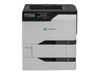 Lexmark CS720dte - Skriver - farge - Dupleks - laser - A4/Legal - 1200 x 1200 dpi - inntil 38 spm (mono) / inntil 38 spm (farge) - kapasitet: 1200 ark - USB 2.0, Gigabit LAN, USB 2.0 vert