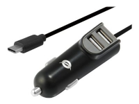 Conceptronic CARDEN - Bilstrømadapter - 15.5 watt - 3.1 A - 3 utgangskontakter (USB, USB-C)