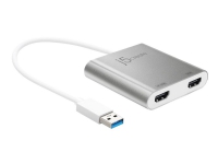 j5create - Ekstern videoadapter - USB 3.0 - 2 x HDMI
