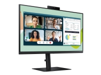 Samsung S24A400VEU - S40VA Series - LED-skjerm - 24 - 1920 x 1080 Full HD (1080p) @ 75 Hz - IPS - 250 cd/m² - 1000:1 - 5 ms - HDMI, VGA, DisplayPort - høyttalere - svart