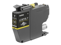 Brother LC421XLY - Høy ytelse - gul - original - blekkpatron - for Brother DCP-J1140DW, MFC-J1010DW, MFC-J1012DW