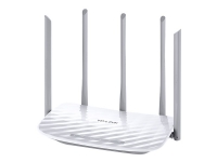 TP-Link Archer C60 AC1350 - Trådløs ruter - 4-portssvitsj - 802.11a/b/g/n/ac - Dobbeltbånd