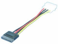 LogiLink CS0003, 0,15 m, SATA 15-pin, Molex (4-pin), Hankjønn, Hunkjønn, Rett