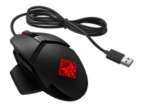 OMEN by HP Reactor - Mus - høyrehendt - optisk - 6 knapper - kablet - USB - svart - for OMEN by HP Laptop 16 Victus 15L by HP Pavilion 32, TP01 Pavilion Gaming TG01