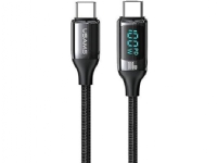 Usams USB cable USAMS U78 USB-C to USB-C LED 1.2m 100W Fast Charging cable black/black SJ546USB01 (US-SJ546)