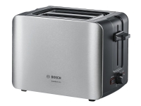 Bosch ComfortLine TAT6A913 - Brødrister - 2 skive - 2 Spor - rustfritt stål / svart