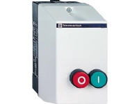 SCHNEIDER ELECTRIC Motorstarter i kapsling uden termorelæ, start(grøn) stop(rød), 4KW, 400V AC, 9A ved AC3 3 polet , styrespænding 230V AC, IP65