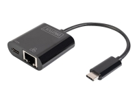 DIGITUS DN-3027 - Nettverksadapter - USB-C - Gigabit Ethernet + USB-C