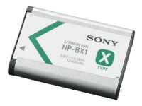 Sony NP-BX1 - Batteri - Li-Ion - 1240 mAh - for Sony ZV-1 Cyber-shot DSC-HX95, HX99, RX100, WX700 Handycam HDR-CX470 VLOGCAM ZV-1G