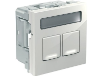 SCHNEIDER ELECTRIC OL50 dataudtag 2xKeystone hvid