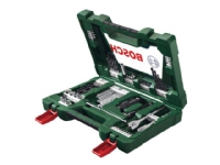 Bosch V-Line - Spissett for skrutrekker og bor - for tre, metall, stein - senkebor, bor, spadedel - 68 deler - torx, phillips, pozidriv, hex, slot - sekspunkters - 6 mm, 8 mm, 9 mm, 10 mm, 11 mm, 13 mm