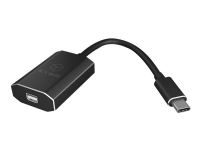 RaidSonic ICY BOX IB-AD550-C - Ekstern videoadapter - USB-C - Mini DisplayPort - svart