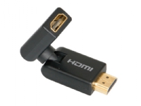 ICIDU - HDMI roterende adapter - HDMI hann til HDMI hunn - svart