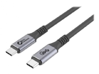 MicroConnect Premium - USB-kabel - USB-C (hann) til USB-C (hann) - USB 3.2 Gen 2 - 20 V - 5 A - 3 m - USB Power Delivery (100 W), 4K 60Hz støtte - svart