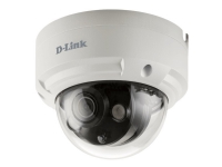 D-Link DCS 4614EK - Nettverksovervåkingskamera - kuppel - utendørs - hærverks- / værbestandig - farge (Dag og natt) - 0,4 MP - 2592 x 1520 - LAN 10/100 - MJPEG, H.264, H.265 - PoE Class 3