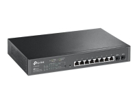 TP-Link JetStream TL-SG2210MP - Switch - smart - 8 x 10/100/1000 (PoE+) + 2 x SFP - rackmonterbar - PoE+ (150 W)