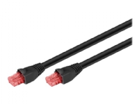 MicroConnect - Nettverkskabel - RJ-45 (hann) til RJ-45 (hann) - 50 m - 6.6 mm - UTP - CAT 6 - halogenfri, utendørs, rund, uten hindringer, solid - svart