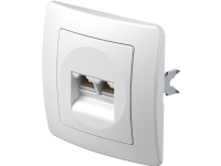 TEM Serie Ekonomik SOCKET CAT5e KS DOUBLE2x RJ45