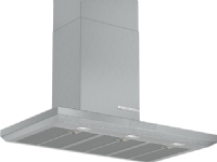 Bosch Serie | 6 DWB97LM50 - Panser - skorsteinsflat - bredde: 89.8 cm - dybde: 50 cm - ekstraksjon og resirkulasjon (med ekstra resirkulasjonssett) - med intern motor - rustfritt stål