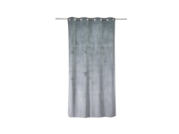 Domoletti Curtain Velvet Grey/Rings 140X250 N