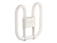Philips PL-Q 4 Pin - Ikke-integrert kompakt fluorescerende lyspære - form: 2D - GR10q - 16 W - klasse G - varmt hvitt lys - 3000 K