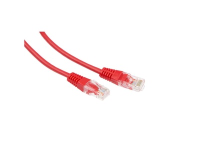 Nettverkskabel Cat6 rød 1m