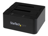 StarTech.com USB 3.0 / eSATA Dual Hard Drive Docking Station with UASP for 2.5/3.5in SATA SSD / HDD - SATA 6 Gbps USB 3.0 Dual Drive Dock - Diskkontroller - 2.5, 3.5 - SATA 6Gb/s - eSATA 6Gb/s, USB 3.0 - svart - for P/N: SVA12M5NA