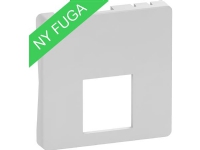 LAURITZ KNUDSEN Afdækning for FUGA T1 1x Systimax 1 modul dataudtag, leveres uden konnektor, farve: lysegrå