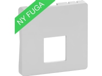 LAURITZ KNUDSEN Afdækning for FUGA T1 1x Keystone 1 modul dataudtag, leveres uden konnektor, farve: lysegrå