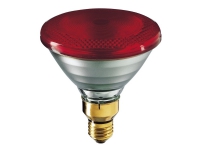 Philips InfraRed Industrial Heat - Infrared incandescent spot light bulb - form: PAR38 - E27 - 175 W - rødt lys - rød