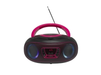 Denver TCL-212BT PINK, 1,19 kg, Svart, Rosa, Bærbar CD-spiller