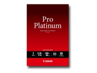 Canon Photo Paper Pro Platinum - A3 (297 x 420 mm) - 300 g/m² - 20 ark fotopapir - for PIXMA Pro9000, Pro9500