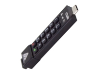 Apricorn Aegis Secure Key 3NXC - USB-flashstasjon - kryptert - 8 GB - USB-C 3.2 Gen 1 - FIPS 140-2 Level 3 - TAA-samsvar
