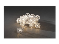 Konstsmide Balls - Stringlys - LED - varmt hvitt lys - aluminium