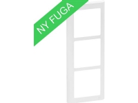 LAURITZ KNUDSEN FUGA SOFT designramme 3 modul lodret, hvid.
