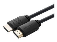 MicroConnect - Ultra High Speed - HDMI-kabel med Ethernet - HDMI hann til HDMI hann - 7.5 m - trippel beskyttelse - svart - støtte for Dolby DTS-HD Master Audio, støtte for Dolby TrueHD, 4 K 60 Hz (4096 x 2160) støtte