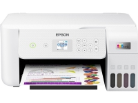 Epson EcoTank ET-2826 - Multifunksjonsskriver - farge - ink-jet - påfyllbar - A4 (medie) - opp til 10 spm (trykking) - 100 ark - USB, Wi-Fi - hvit