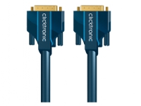 ClickTronic 3m DVI-D Connection, 3 m, DVI-D, DVI-D, Blå, Gull, 7,92 Gbit/s