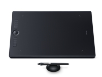 Wacom Intuos Pro Large - Digitaliserer - høyre- og venstrehåndet - 31.1 x 21.6 cm - multi-touch - elektromagnetisk - 8 knapper - trådløs, kablet - USB, Bluetooth - svart