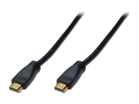 ASSMANN HDMI High Speed - HDMI-kabel - HDMI hann til HDMI hann - 10 m - dobbeltisolert - svart