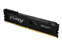Kingston FURY Beast - DDR4 - modul - 8 GB - DIMM 288-pin - 3733 MHz / PC4-29800 - CL19 - 1.35 V - ikke-bufret - ikke-ECC - svart