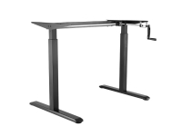 LogiLink EO0010, 70 kg, Manuell, 10 mm/sek, 2 ben, Stål, Sort