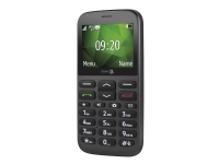 DORO 1370 - Funksjonstelefon - RAM 8 MB / 16 MB - microSD slot - LCD-display - 240 x 320 piksler - rear camera 3 MP - svart