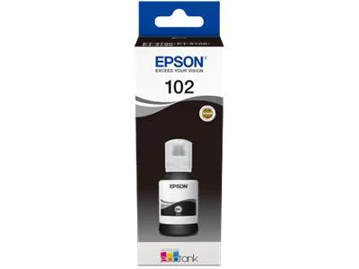 Epson 102 EcoTank sort blekkflaske