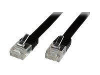 MicroConnect UltraFlat - Nettverkskabel - RJ-45 (hann) til RJ-45 (hann) - 1 m - UTP - CAT 6 - med støvel, flat - svart